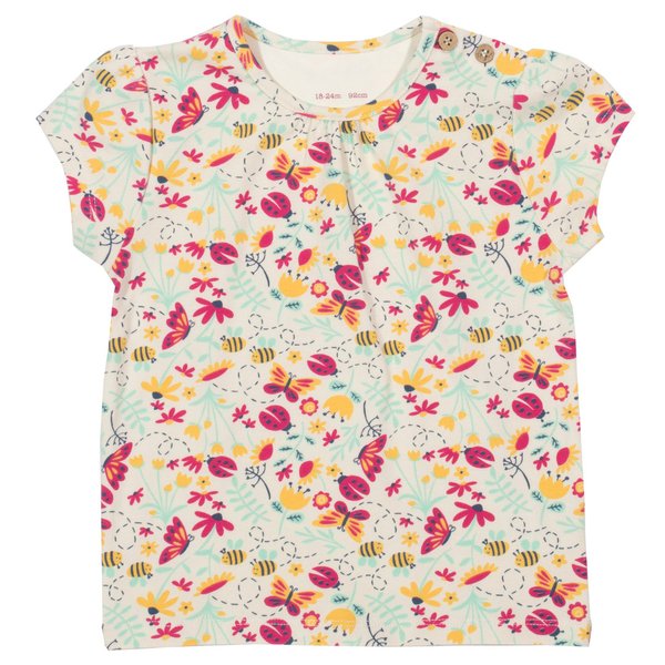 Kite Clothing, T-Shirt mit Druck Blumenwiese, Bio-Baumwolle, statt 19,95€ nur