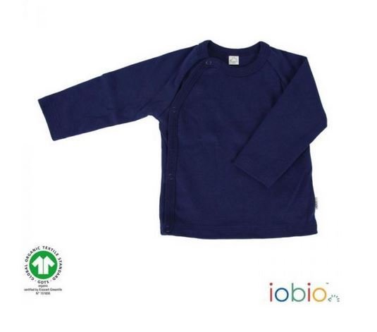 Popolini (iobio), Wickelshirt aus 100% Bio-Baumwolle, Farbe dunkelblau
