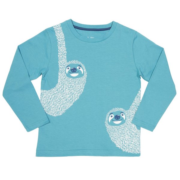 Kite Clothing, Langarm-Shirt mit Print Faultiere, Bio-Baumwolle, statt 23,95€ jetzt nur