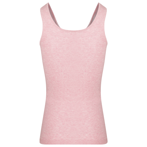 Comazo Unterhemd Achselträger aus 92% Bio-Baumwolle u. 8% Elasthan, Farbe rosa-melange