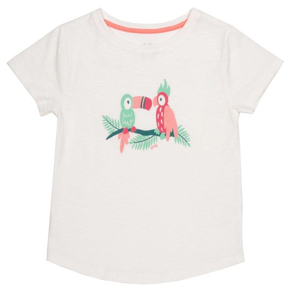 Kite Clothing, T-Shirt weiß mit Druck Tukan u. Papagei, Bio-Baumwolle, statt 26,95€ nur