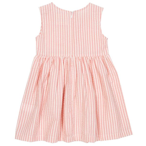 Kite Clothing, Kleid aus leichtem Seersucker-Stoff rosa/weiß gestreift, statt 44,95€ nur
