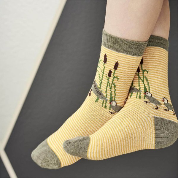 Living Crafts, Socken BEAR im 2er-Pack aus 98% Bio-Baumwolle und 2% Elasthan