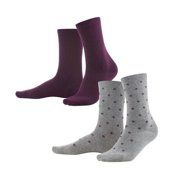 Living Crafts Socken BETTINA, im 2er Pack (98% Bio-Baumwolle u. 2% Elasthan) = 6,50€/Paar