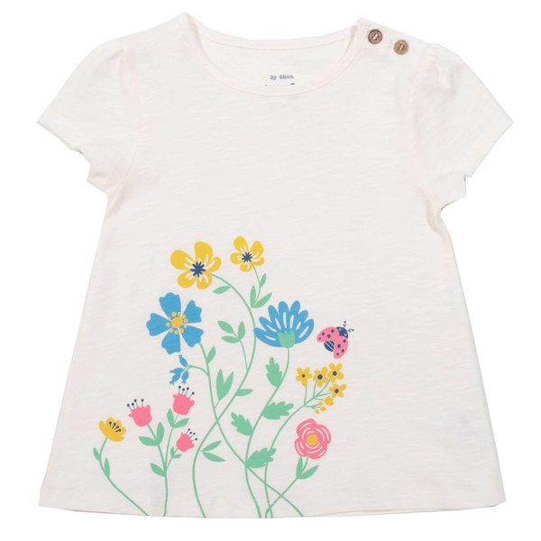Kite Clothing, Tunika, Bio-Baumwolle, cremeweiß mit Print "Gartenblumen" statt 22,95€ nur