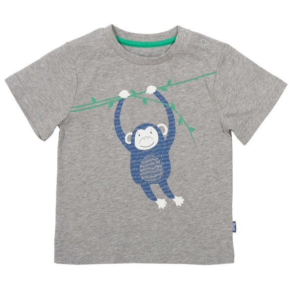 Kite Clothing, T-Shirt Cheeky Chimp, Bio-Baumwolle, grau mit Druck Affe, statt 22,50 nur